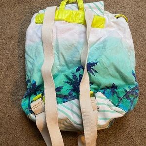 Palm tree drawstring backpack